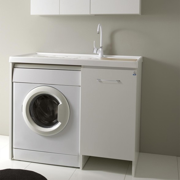 Mobile lavanderia 107x60 con lavatoio e vano lavatrice Lavanderina